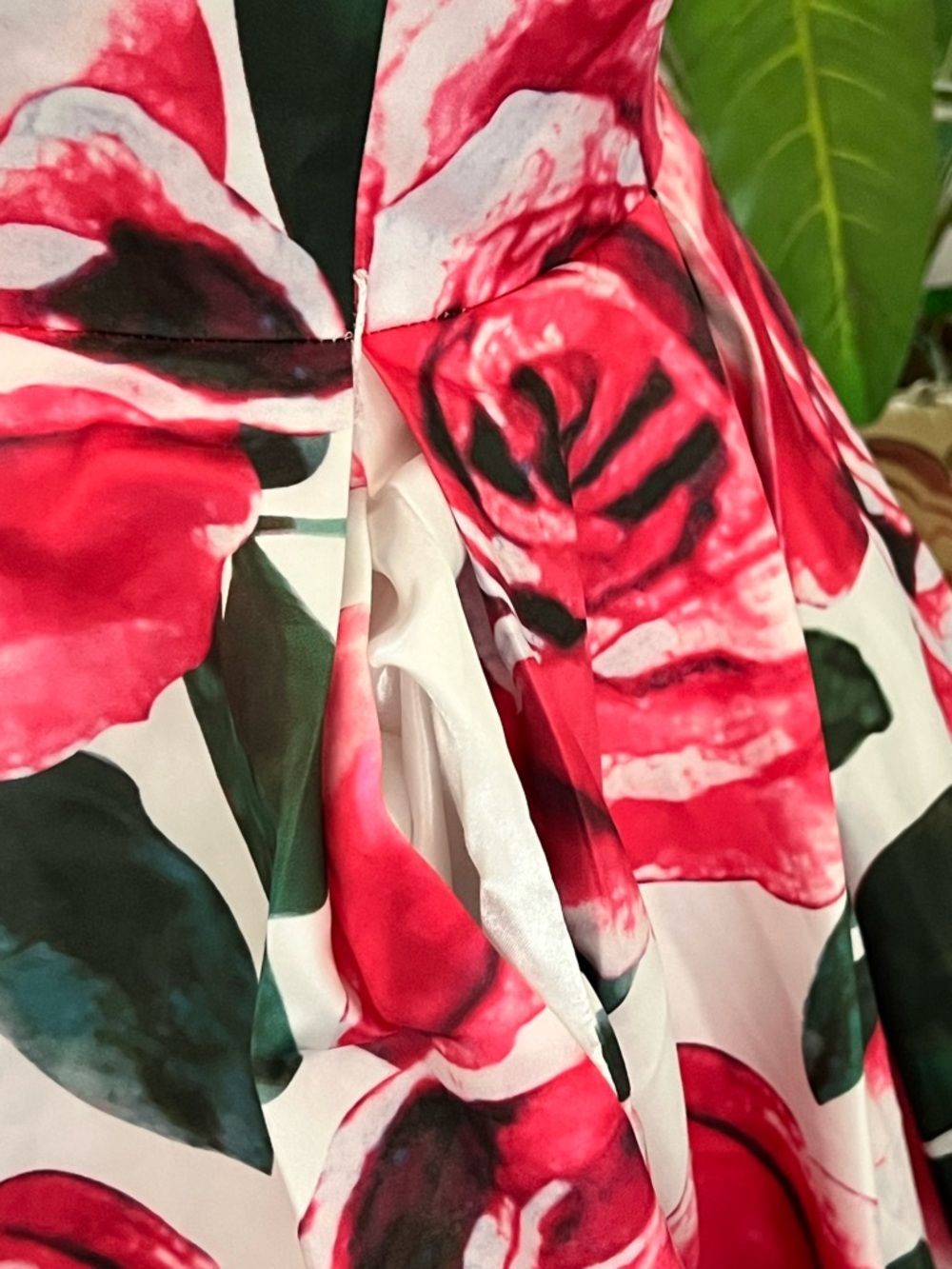 JVN By Jovani Floral Ball Gown in Pink Rose Satin Women’s Dress Size 14 - Picture 10 of 15